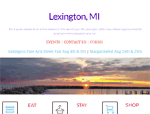 Tablet Screenshot of lexingtonmichigan.org